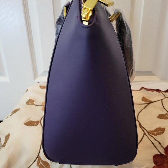 Joy & Iman Leather Bag DEEP PURPLE - Picture 4 of 6